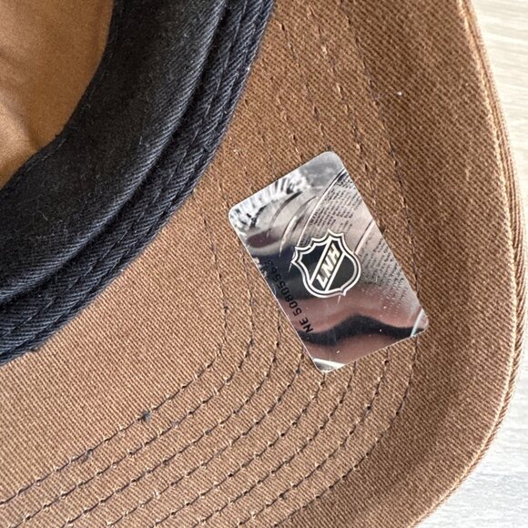 Vintage Tampa Bay Lightning Hat Fitted OSFA Brown Old Time Hockey NHL Hockey - Picture 8 of 16